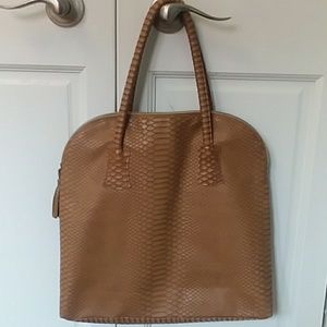 Snakeskin tote